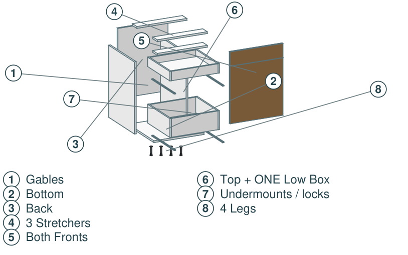 B6D1PO8 separated construction