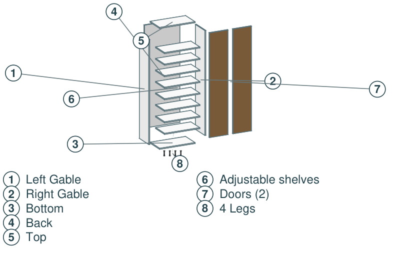 T2D8 separated construction