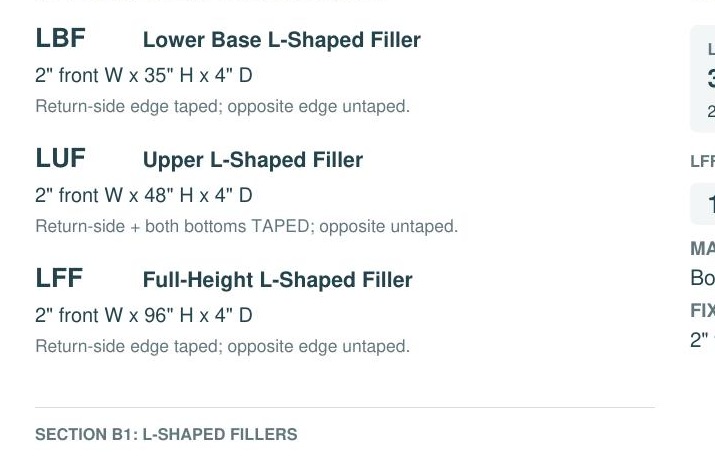 LBF component specifications