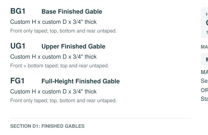 BG1 component specifications