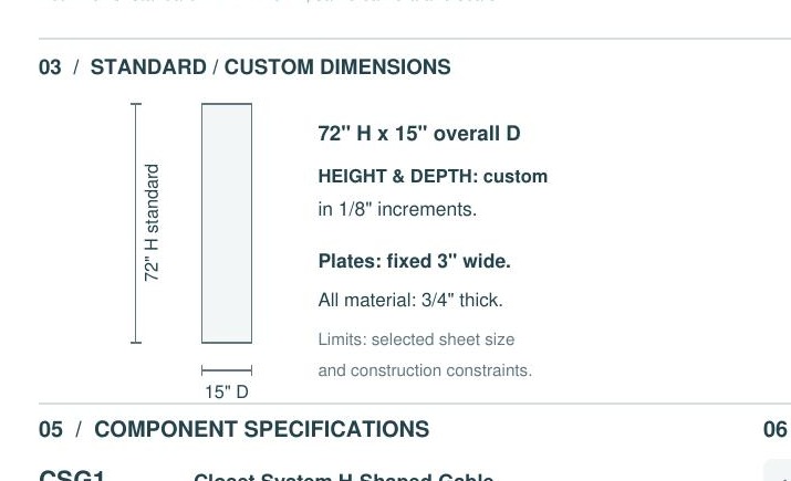 CSG1 construction detail