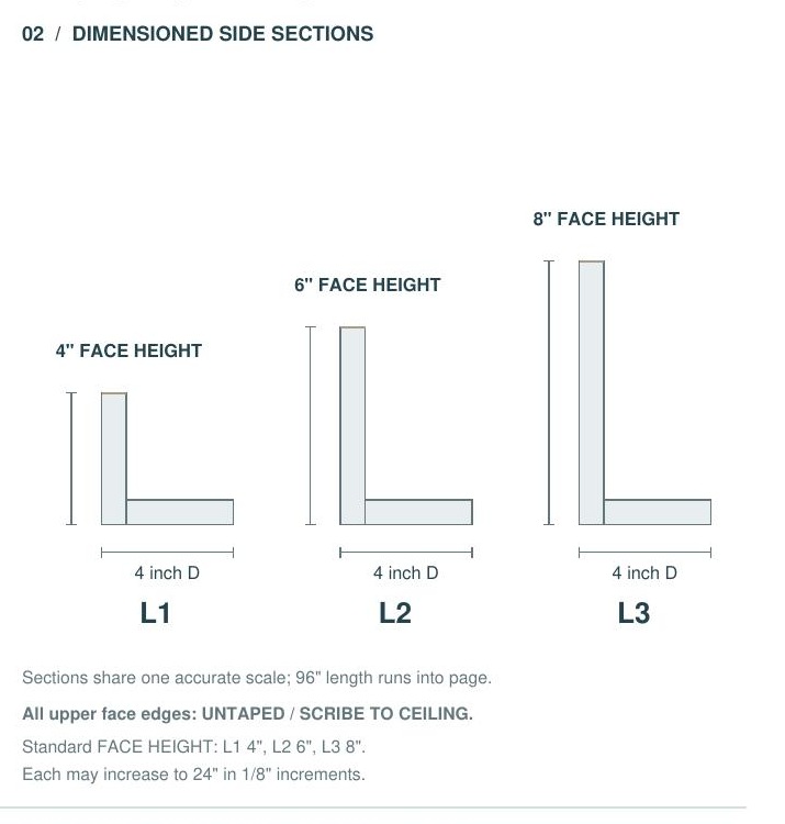 L1 dimensions and options