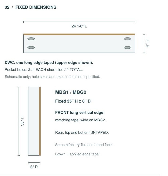 DWC dimensions and options