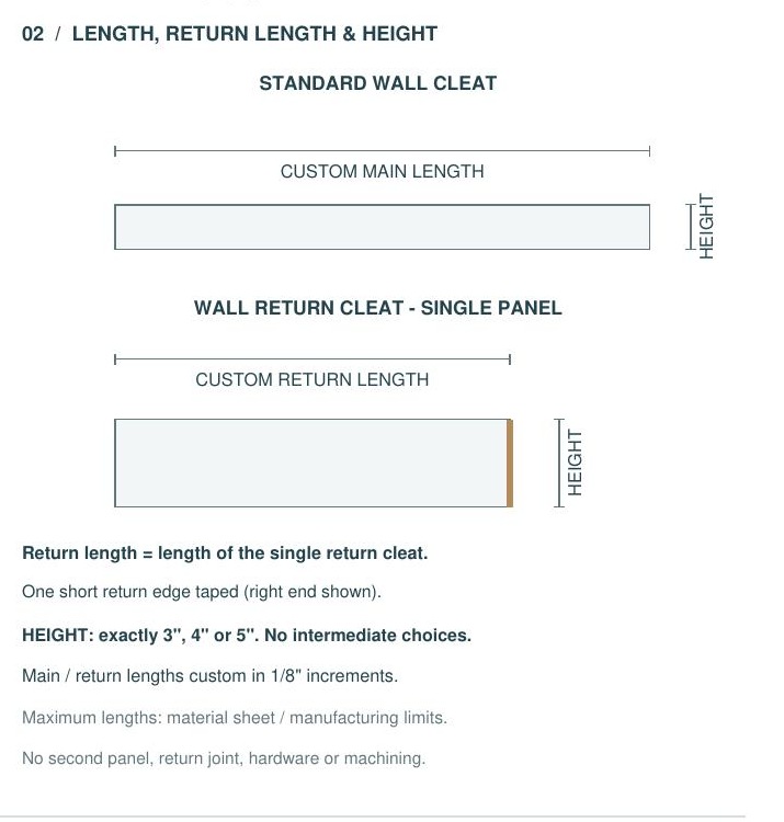 CSWC dimensions and options