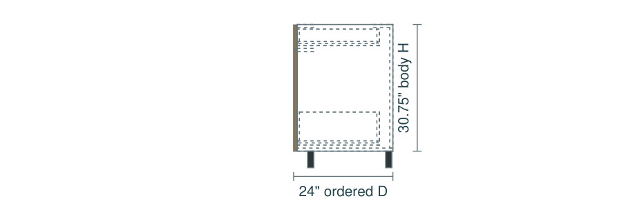 B6D1PO8 side elevation