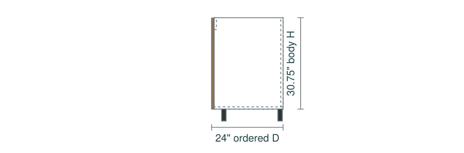 SB6D1R side elevation