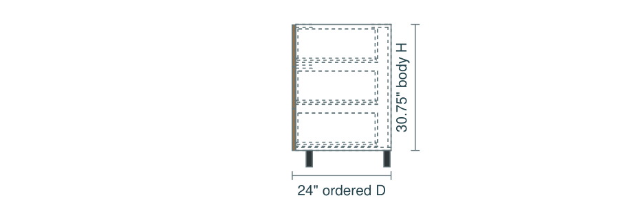 B3DE side elevation