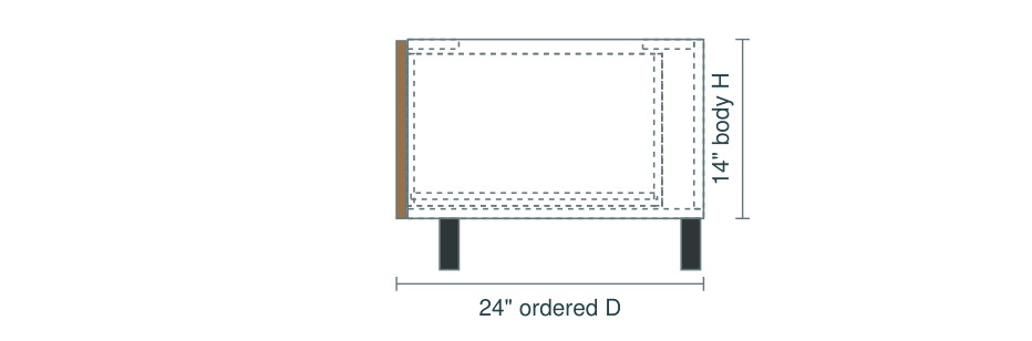 B1DRW side elevation